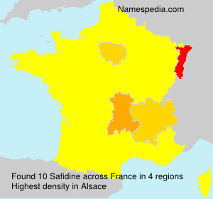 Surname Safidine in France Surname Safidine in France