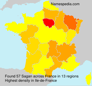 Surname Sagan in France Surname Sagan in France