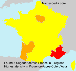 Surname Sageder in France Surname Sageder in France