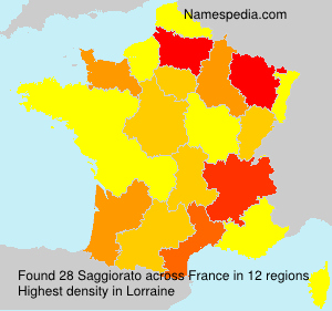 Surname Saggiorato in France Surname Saggiorato in France