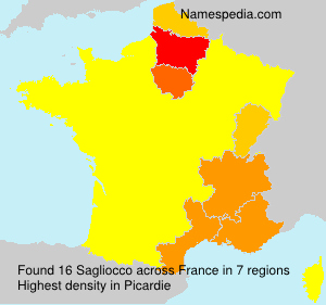 Surname Sagliocco in France Surname Sagliocco in France