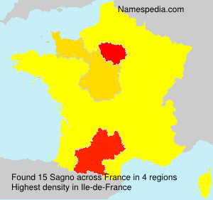 Surname Sagno in France