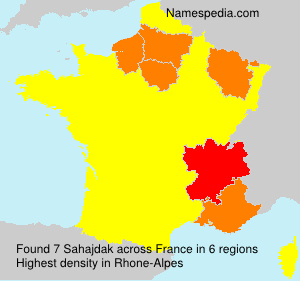 Surname Sahajdak in France Surname Sahajdak in France
