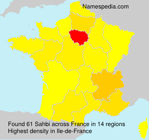 Surname Sahbi in France