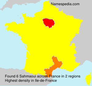 Surname Sahmaoui in France Surname Sahmaoui in France