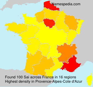Surname Sai in France Surname Sai in France