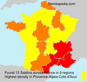 Surname Saidina in France Surname Saidina in France
