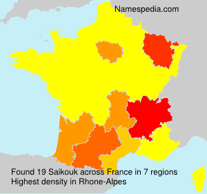 Surname Saikouk in France Surname Saikouk in France