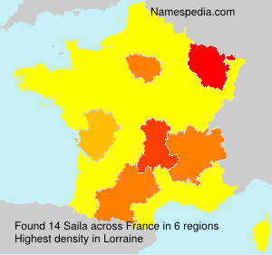 Surname Saila in France Surname Saila in France