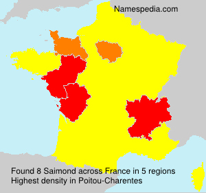 Surname Saimond in France