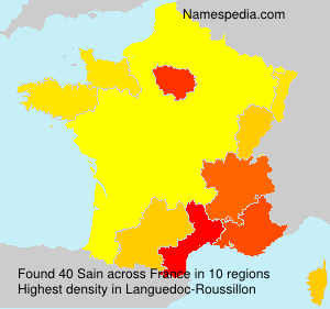 Surname Sain in France Surname Sain in France