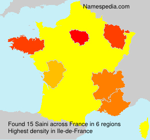 Surname Saini in France Surname Saini in France