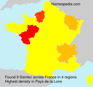 Surname Sainlez in France Surname Sainlez in France
