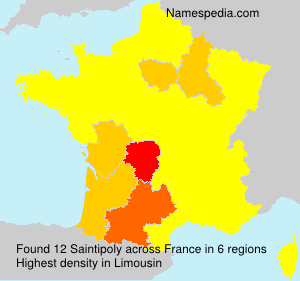 Surname Saintipoly in France Surname Saintipoly in France