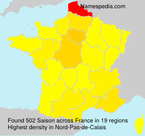 Surname Saison in France Surname Saison in France