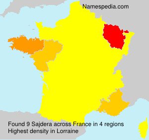 Surname Sajdera in France Surname Sajdera in France
