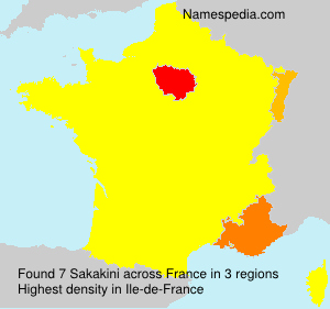 Surname Sakakini in France Surname Sakakini in France