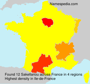 Surname Sakellariou in France Surname Sakellariou in France