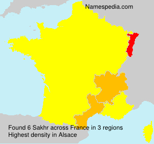 Surname Sakhr in France Surname Sakhr in France