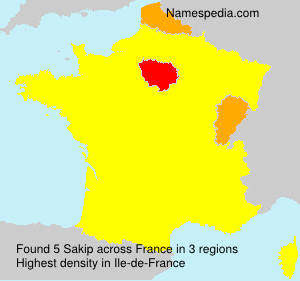 Surname Sakip in France Surname Sakip in France