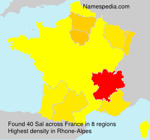 Surname Sal in France Surname Sal in France