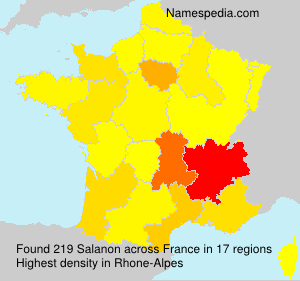 Surname Salanon in France Surname Salanon in France