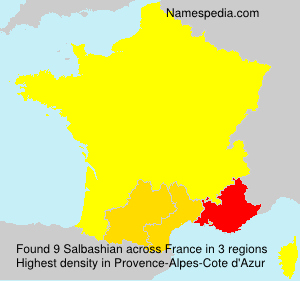 Surname Salbashian in France Surname Salbashian in France