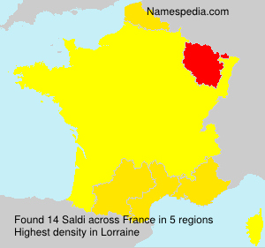 Surname Saldi in France Surname Saldi in France