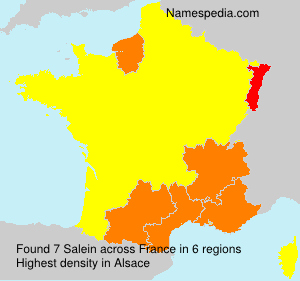 Surname Salein in France Surname Salein in France