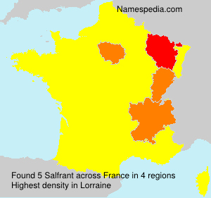 Surname Salfrant in France Surname Salfrant in France