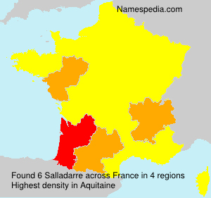 Surname Salladarre in France Surname Salladarre in France