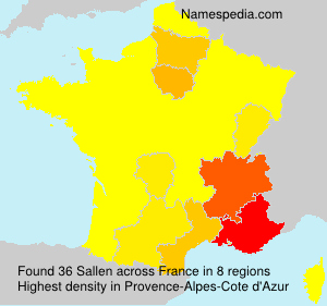 Surname Sallen in France Surname Sallen in France