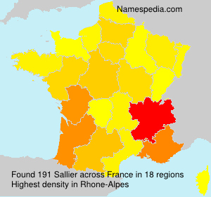 Surname Sallier in France Surname Sallier in France