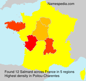 Surname Salmard in France Surname Salmard in France