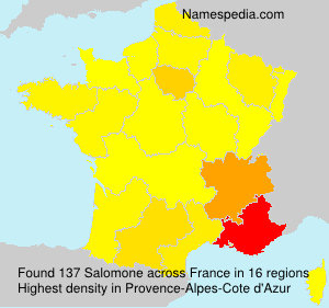 Surname Salomone in France Surname Salomone in France