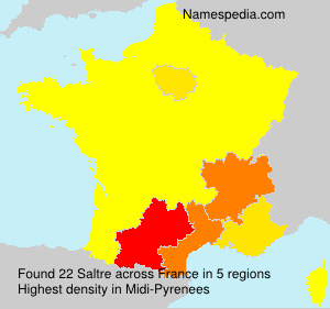 Surname Saltre in France Surname Saltre in France