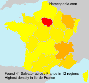 Surname Salvator in France Surname Salvator in France