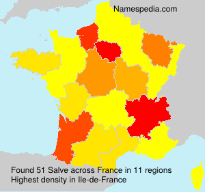 Surname Salve in France Surname Salve in France