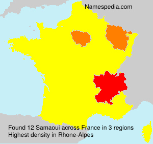 Surname Samaoui in France Surname Samaoui in France