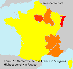 Surname Samardzic in France Surname Samardzic in France