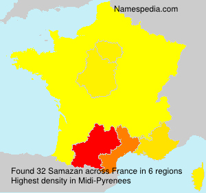 Surname Samazan in France Surname Samazan in France