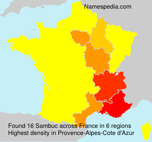 Surname Sambuc in France Surname Sambuc in France