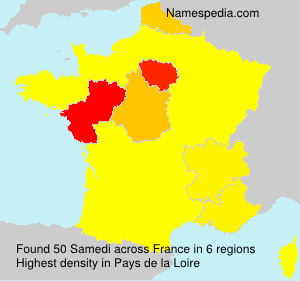 Surname Samedi in France Surname Samedi in France