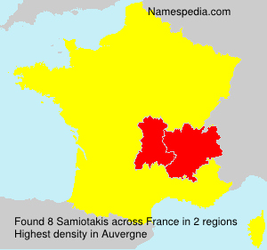 Surname Samiotakis in France Surname Samiotakis in France