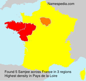 Surname Samjee in France Surname Samjee in France