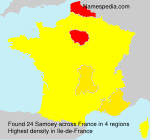 Surname Samoey in France Surname Samoey in France
