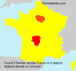Surname Samter in France Surname Samter in France