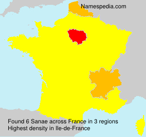 Surname Sanae in France Surname Sanae in France