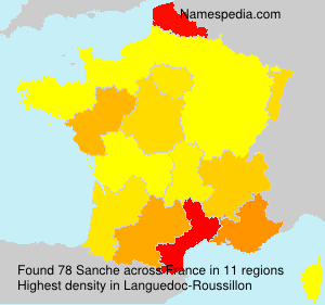 Surname Sanche in France Surname Sanche in France