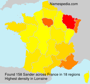Surname Sander in France Surname Sander in France
